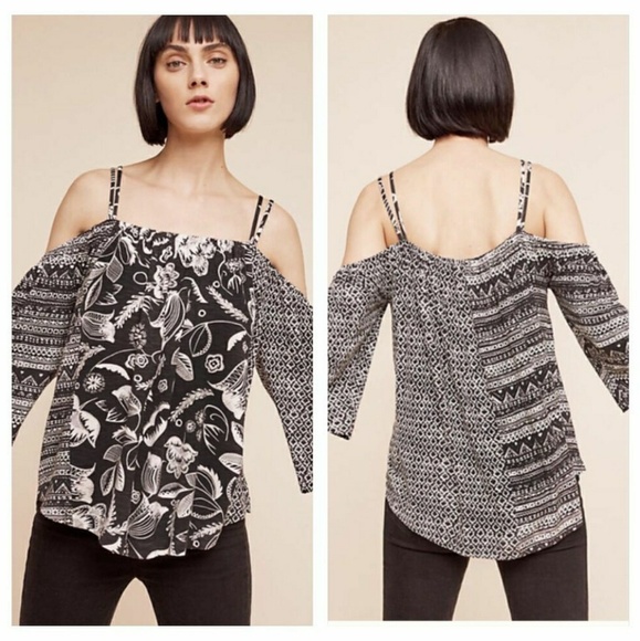 Anthro Deletta Reeve off the shoulder top d27 - Picture 1 of 8
